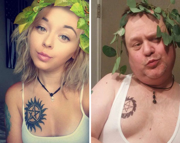 10 photos hilarantes d'un papa qui parodie les selfies de sa fille ! Quotes   