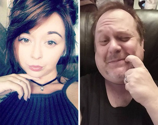 10 photos hilarantes d'un papa qui parodie les selfies de sa fille ! Quotes   