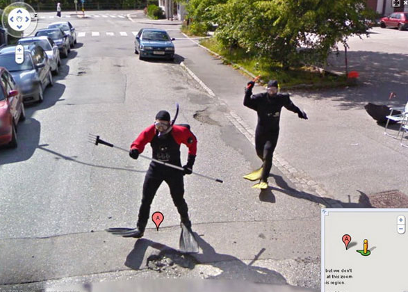 Les photos les plus étranges prises par Google Street Quotes   