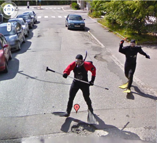 Les photos les plus étranges prises par Google Street Quotes   