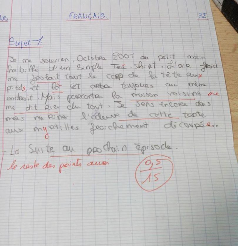 Quand les profs lâchent des Punchlines sur les copies d'élèves ! Quotes   