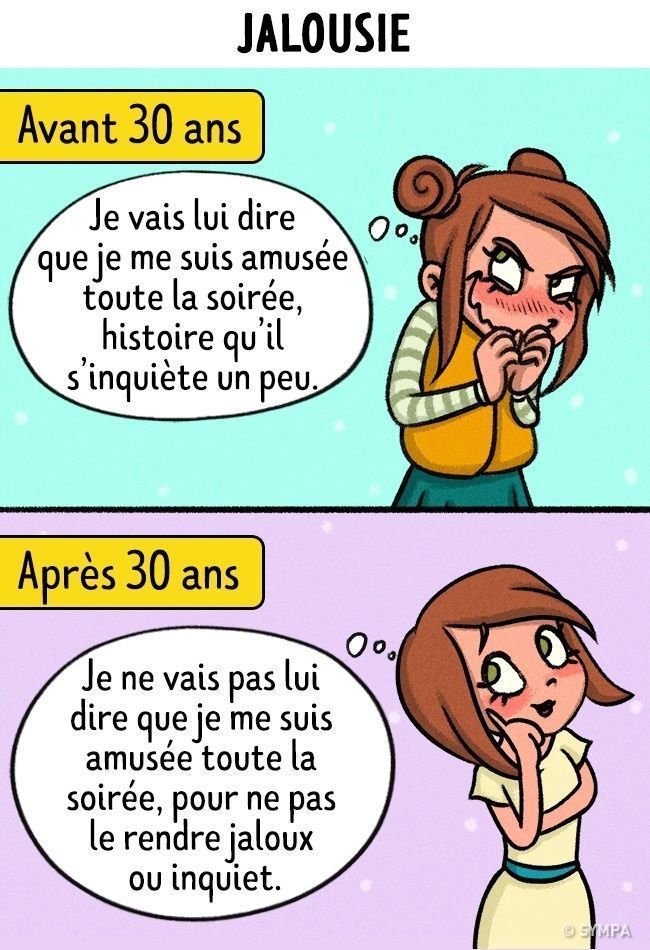 13 BD qui montrent comment on voit l'amour avant et après 30 ans ! Quotes   