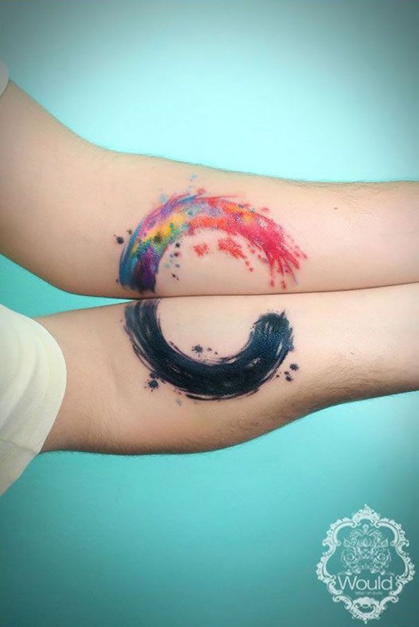 20 tatuagens combinadas para fazer em casal ou entre amigos! Quotes   