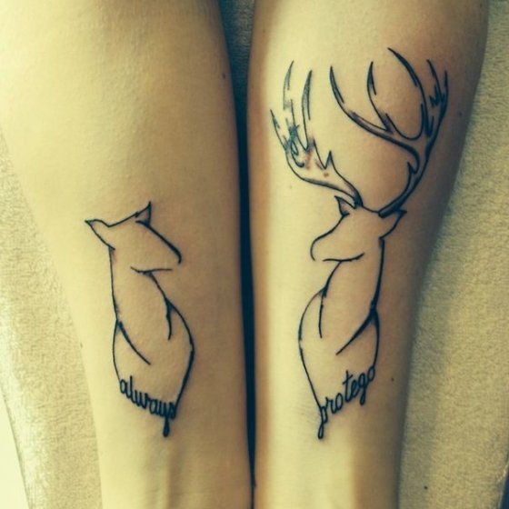 20 matching tattoos à faire en couple ou entre amis ! Quotes   