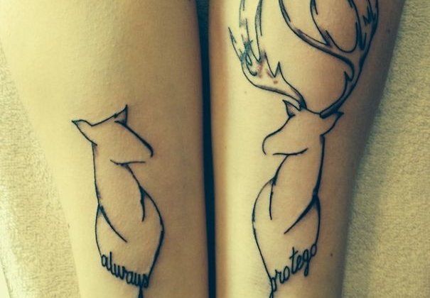 20 matching tattoos à faire en couple ou entre amis ! Quotes   