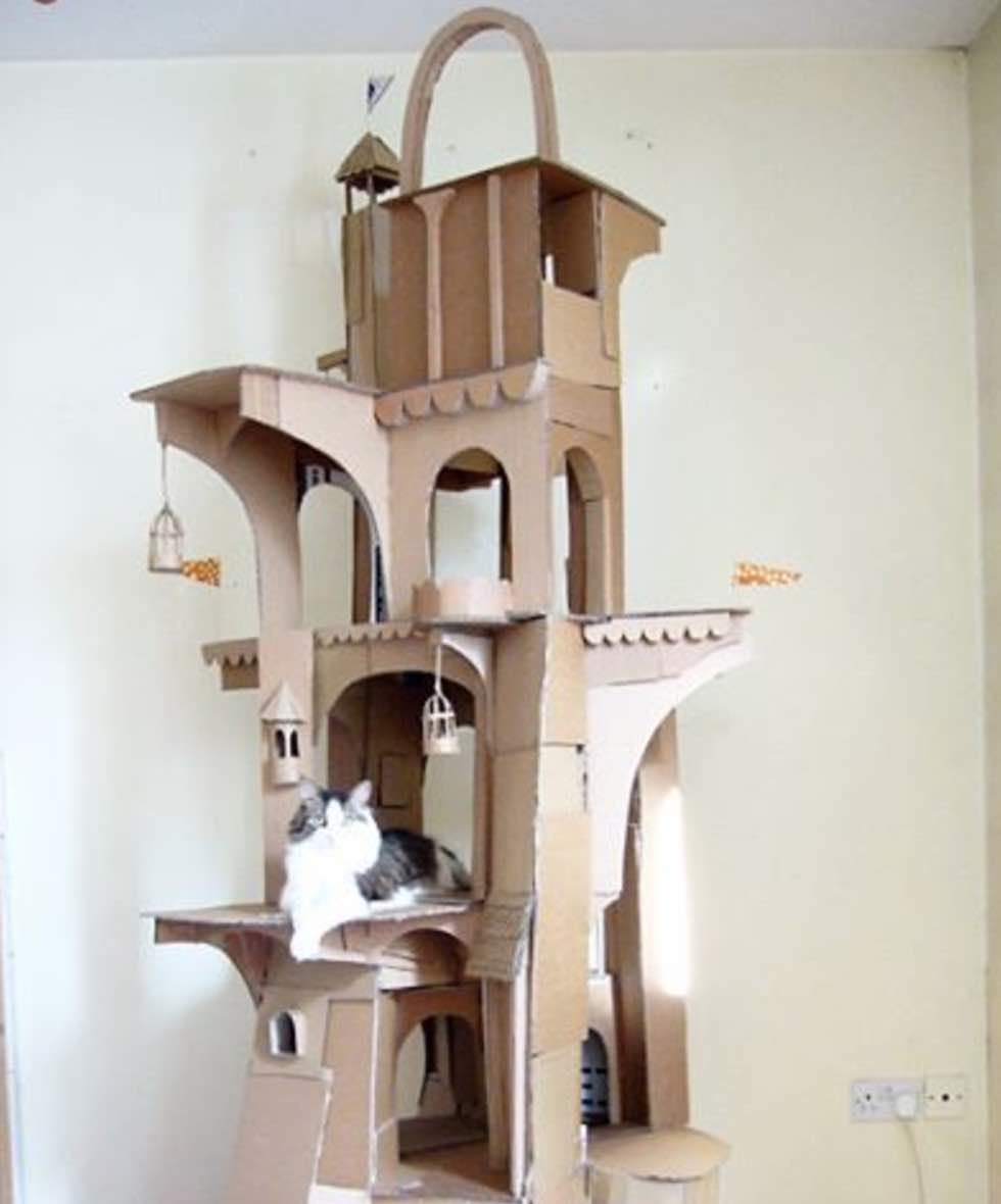 25 genius, cute, and ludicrous cardboard cat houses to inspire you! DIY Tricks   