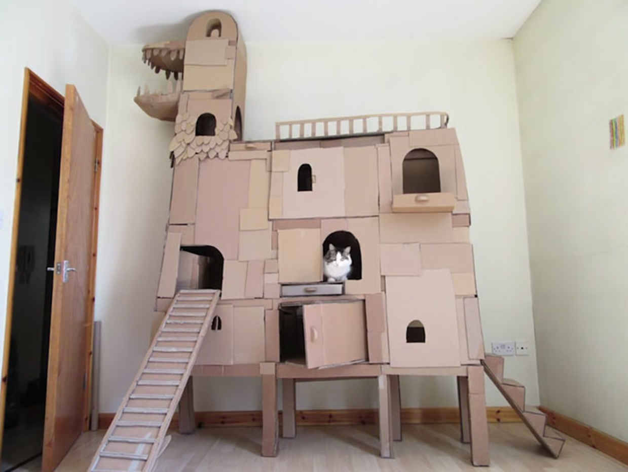 25 genius, cute, and ludicrous cardboard cat houses to inspire you! DIY Tricks   