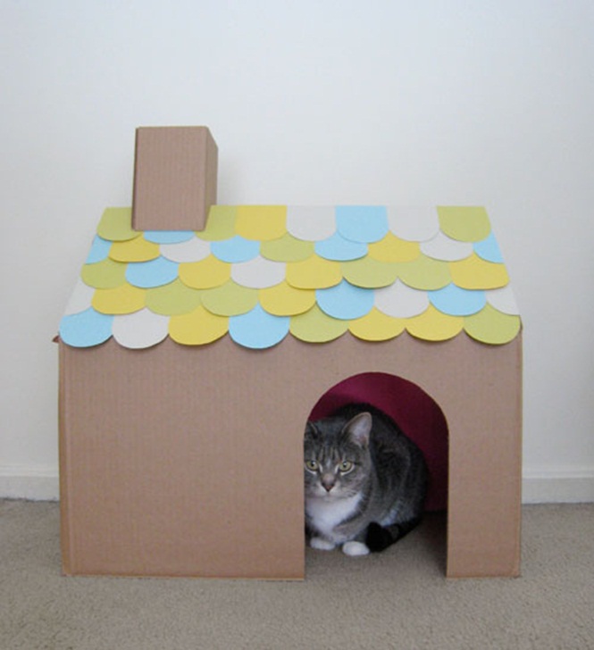 25 genius, cute, and ludicrous cardboard cat houses to inspire you! DIY Tricks   